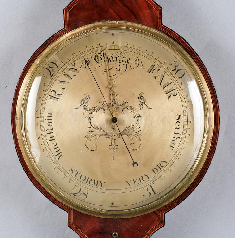 BAROMETER, Ortelli & Co, Cross Street Hatton Garden, London 1800-tal.