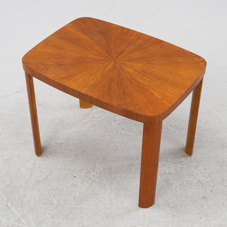 A Swedish Modern mahogany-veneered side table, Reiners Möber, Sweden 1940's.