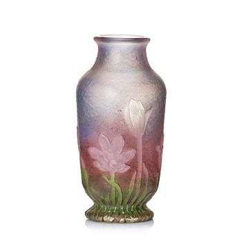 24. Daum, an Art nouveau cameo glass vase, Nancy, France.