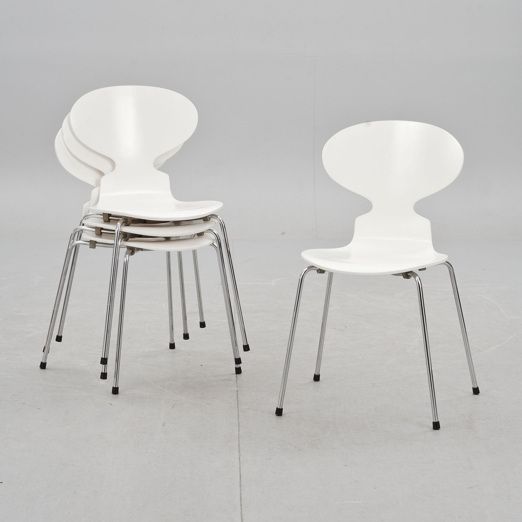 STOLAR, 4 st, "Myran", Arne Jacobsen, Fritz Hansen.