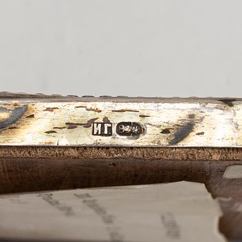 Ikon, med silverrizza, icke identifierad mästarstämpel, S:t Petersburg 1800-talets slut.