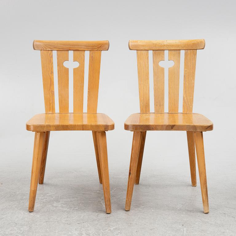 Göran Malmvall, six chairs, Svensk Fur, second half of the 20th century.