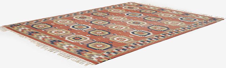 Märta Måås-Fjetterström, a 'Röda Åttan', flat weave, c. 285 x 215 cm, signed AB MMF.