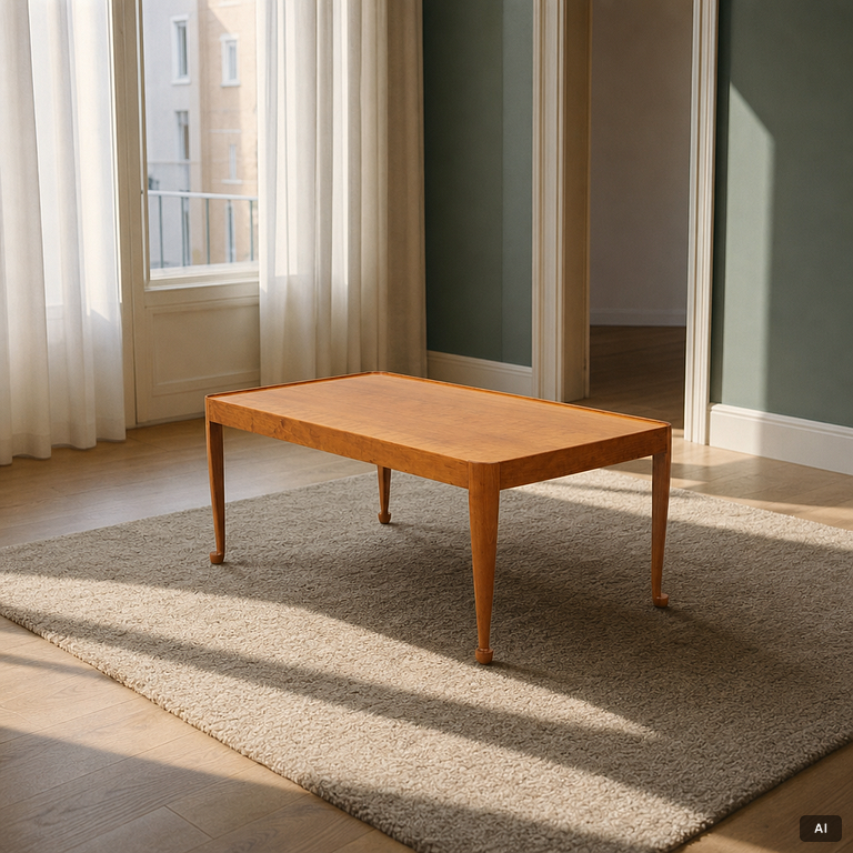 Josef Frank, a model B 2073 coffee table, 'Diplomat', Firma Svenskt Tenn, Sweden.