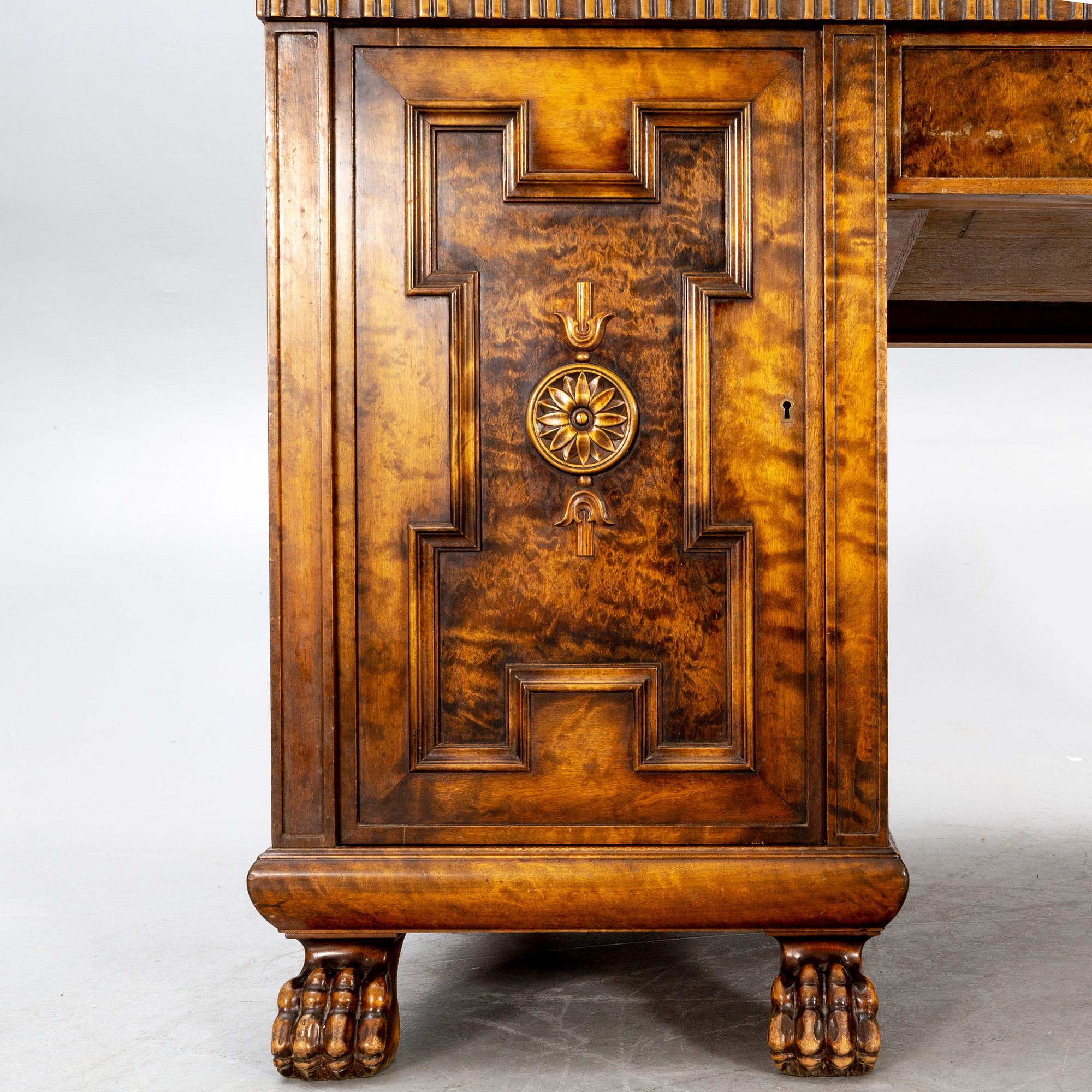 A possibly Axel Einar Hjort 1920s birch desk.
