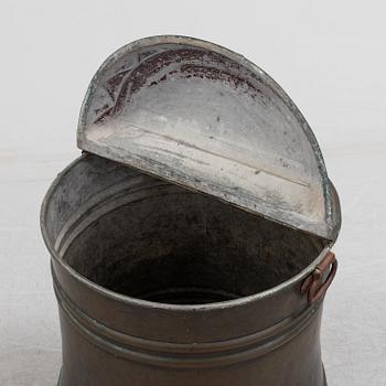 A copper water barrel, 19th century.