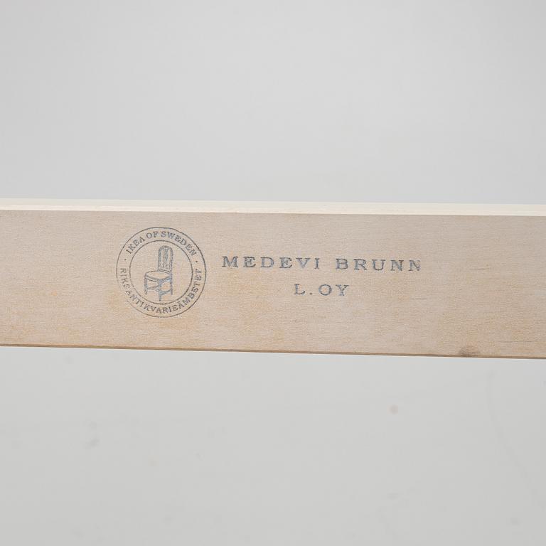 Footstool, "Medevi Brunn", from IKEA's 18th-century series, 1990s.