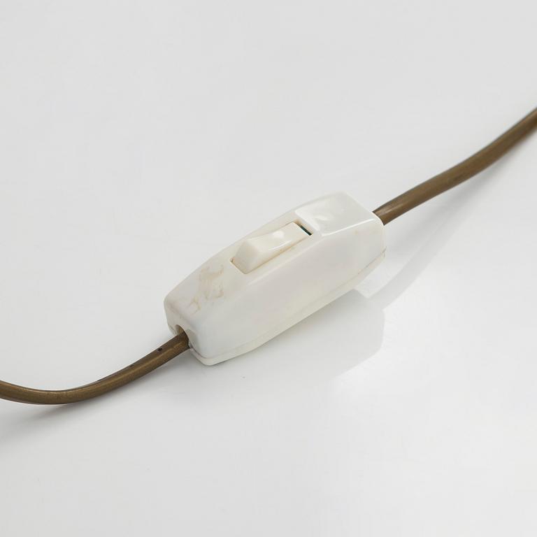 A Swedish late 20th-century brass table lamp.