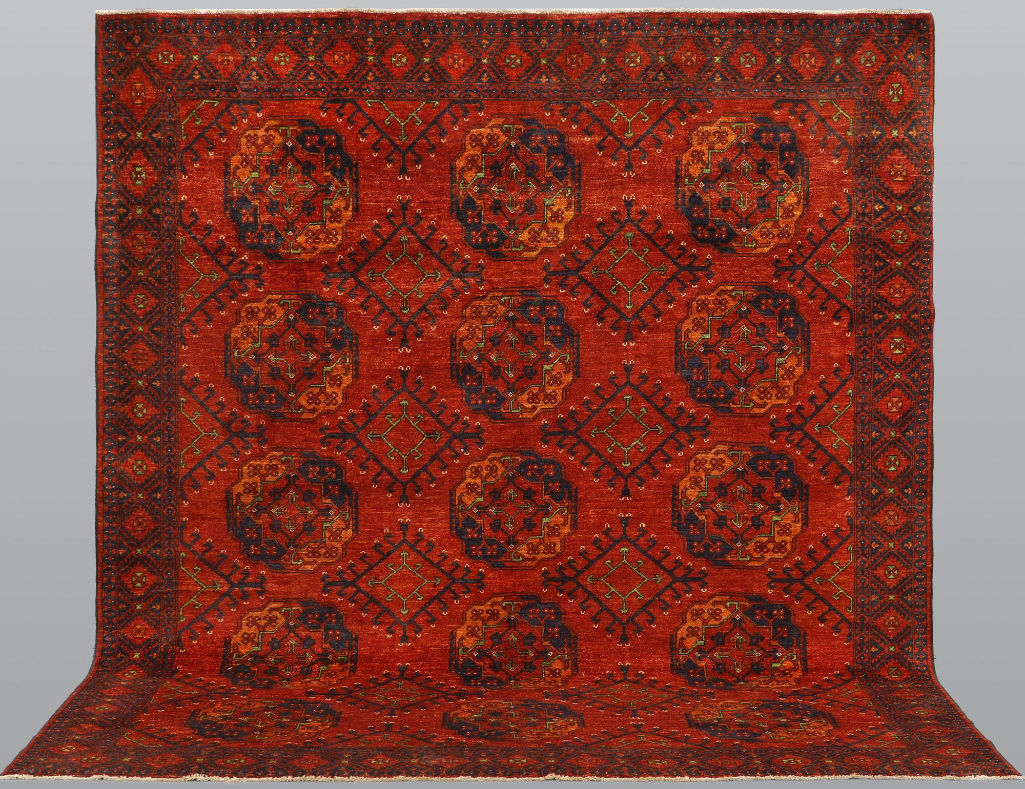 An Afghan carpet, ca 285 x 253 cm.
