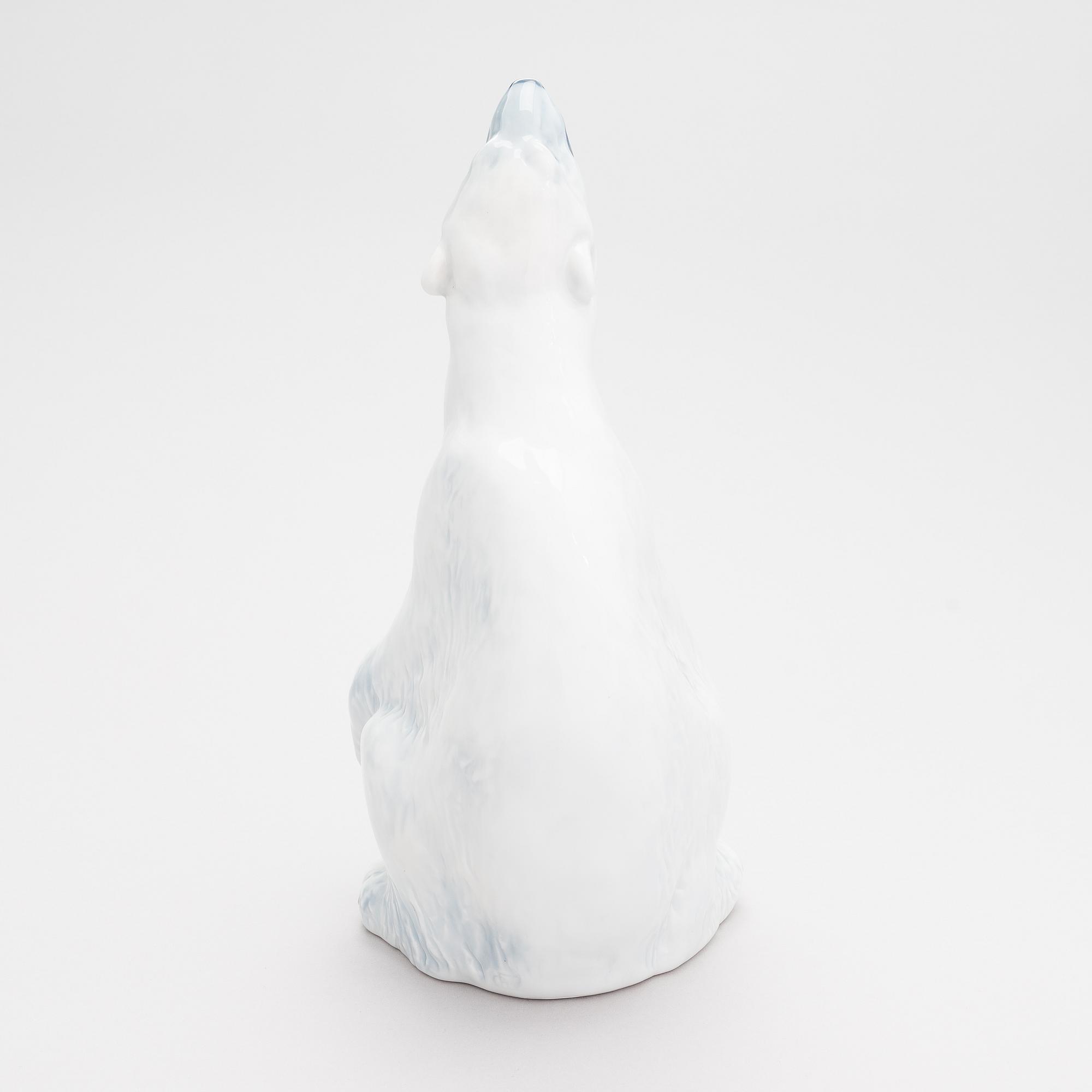 Carl Frederik Liisberg, Figurin, isbjörn 502, porslin, Royal Copenhagen, Danmark, 1985-91.