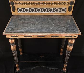 SPEGEL OCH KONSOLBORD. Sverige, 1800-talets början. Sengustavianskt.