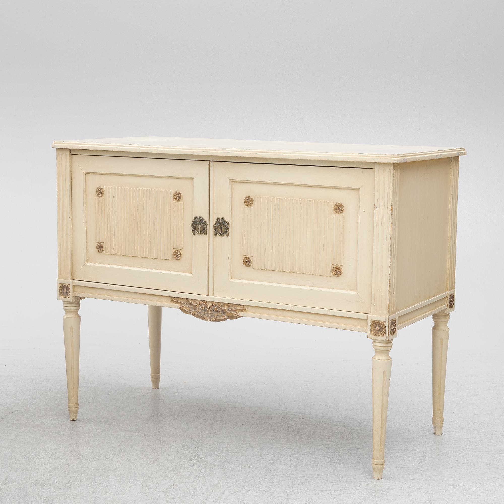 Dining group, 10 pieces, Gustavian style, 20th century.