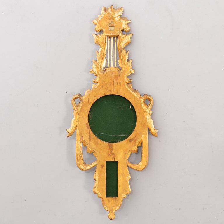An md 20th century wood mirror from Paoletti, Firenze Italy.