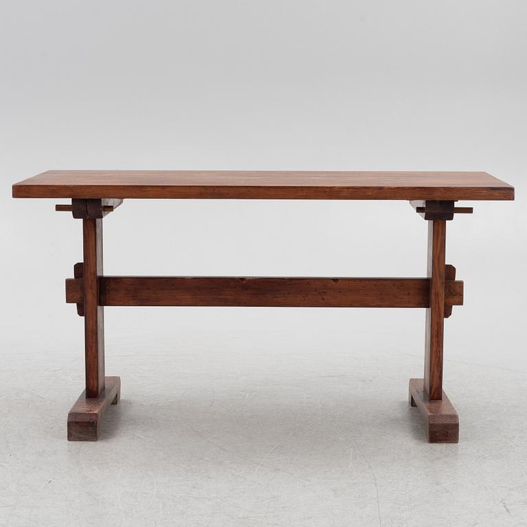 Carl Malmsten, A stained pine table, 20th century.