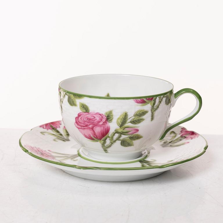 Kaffeservis, 16 delar, "Jardins de Villandry", A. Raynaud & Co, Limoges, Frankrike.