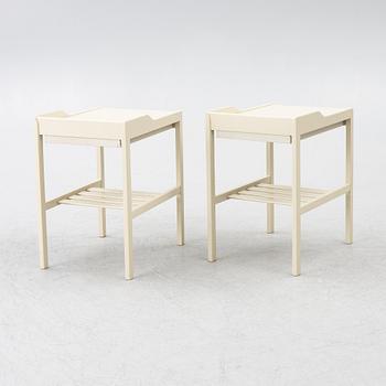 Bertil Fridhagen, bedside tables, a pair, Bodafors, 1960s.