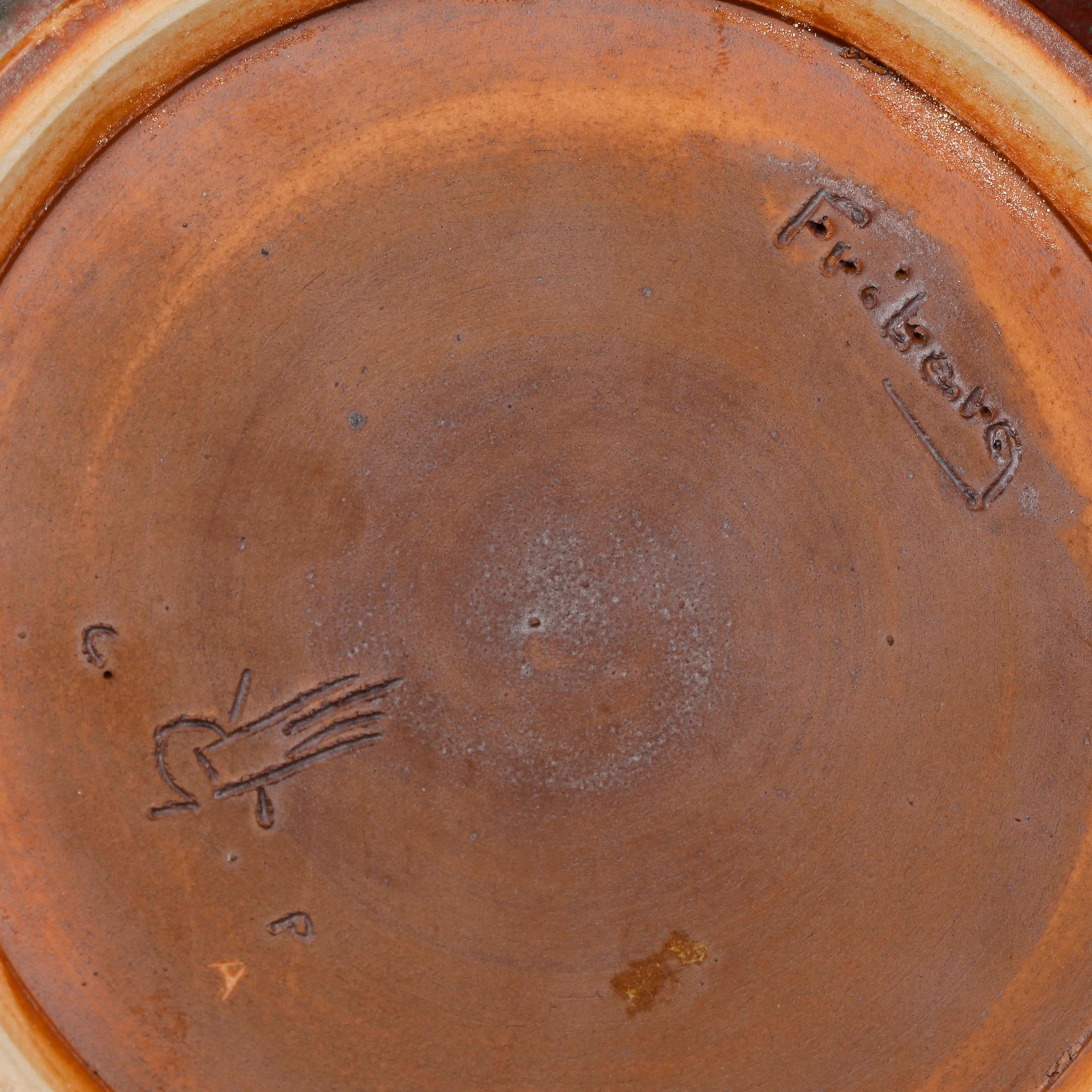 SKÅLFAT samt VAS, stengods, Berndt Friberg. Gustavsberg.