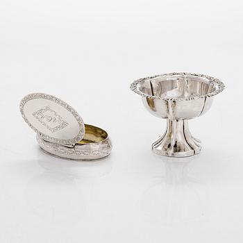 Ten silver items, J.J. Jankes and G.R. Bauman et al. Turku, Vyborg, Vaasa, Loviisa, Porvoo, Ekenäs. Mostly 19th century.