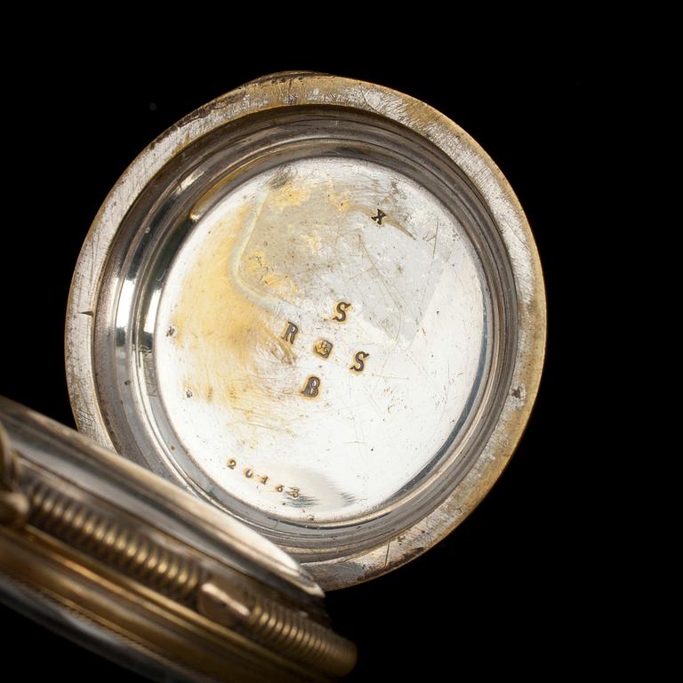 FICKUR, Chronograph, mässing ca 1900.