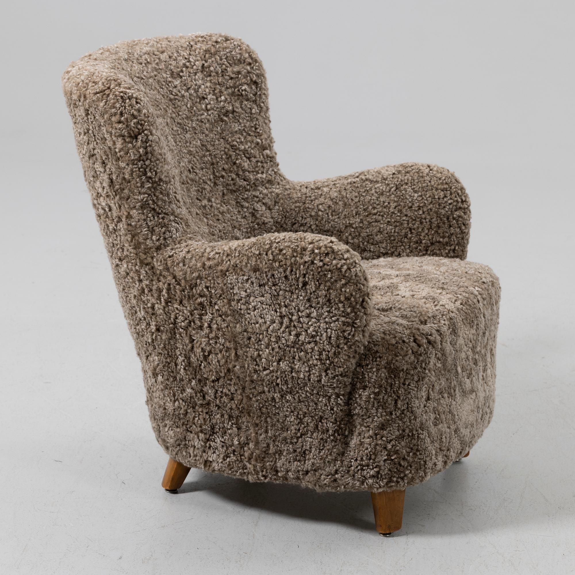 Armchair, Scandinavian Modern, 1940s.
