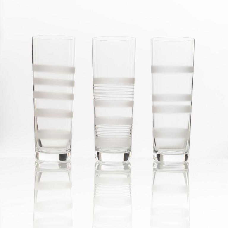 Ingegerd Råman, champagneglas, 12 st, "Slowfox", Orrefors, 1900-tales senare del.