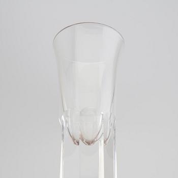 Rolf Sinnemark, a set of six "Kolonn" glass from Kosta.