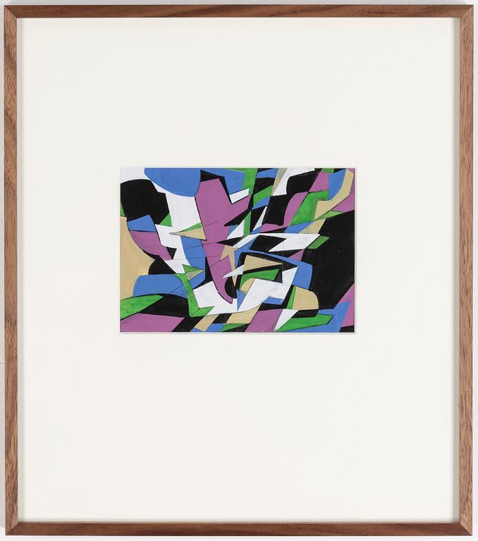 PER ERIK BÖKLIN, gouache och blyerts. Signerad och daterad -56 a tergo.