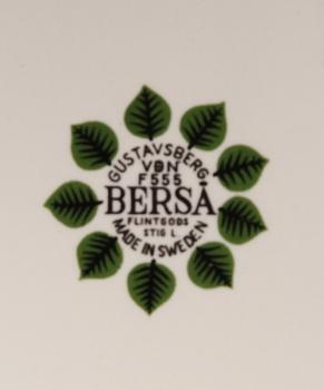 MATSERVIS, 37 delar, benporslin, "Berså" Stig Lindberg, Gustavsberg.