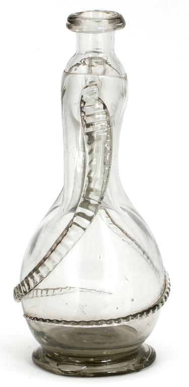 KLUCKAFLASKA, glas, 1700/1800-tal.
