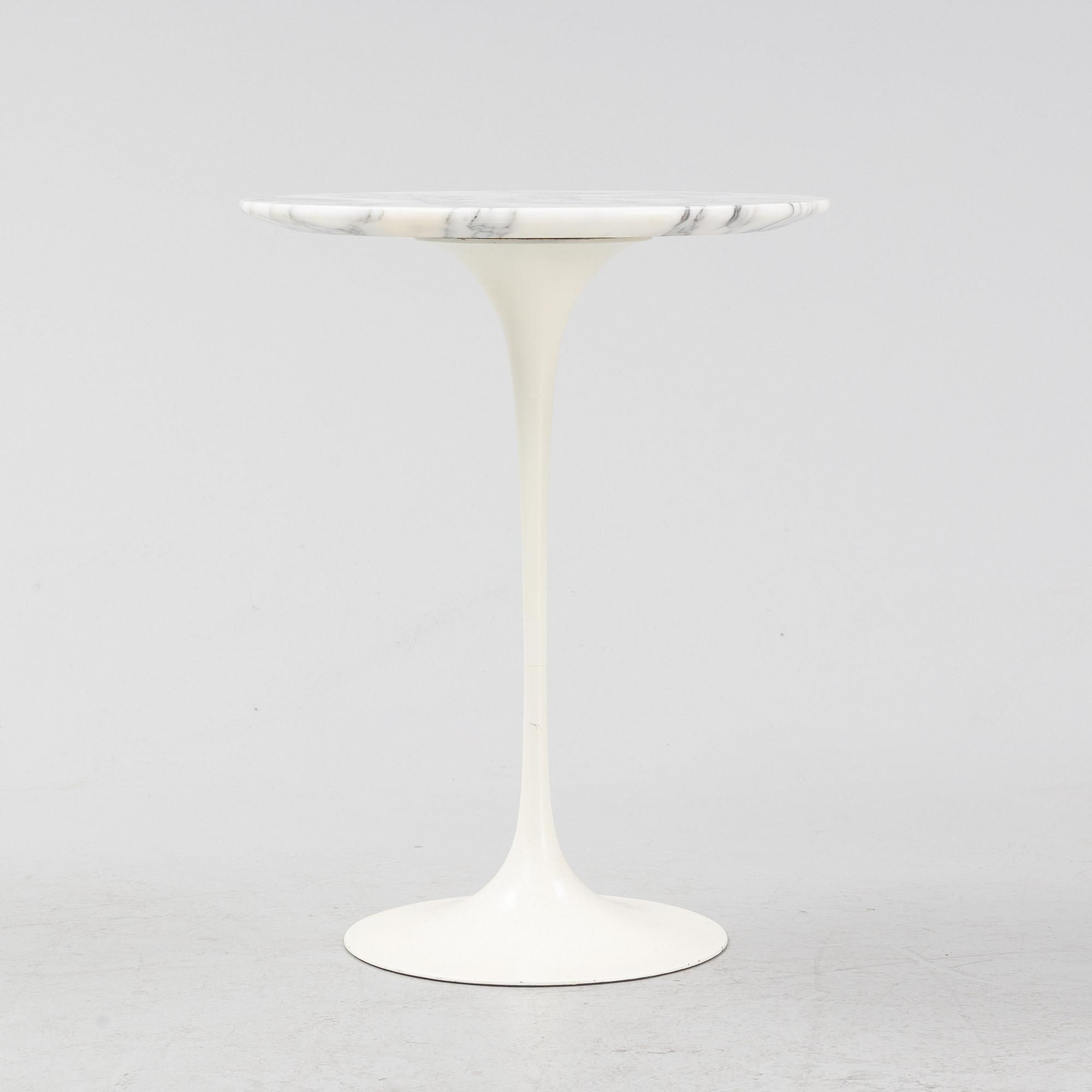 Eero Saarinen, a 'Tulip' side table, for Knoll International, USA, license manufacturing by NK Verkstäder 1965.