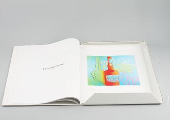 ANDY WARHOL, efter, katalog, "liquid pop", 1999, för Wetterling Gallery och Art Now Gallery.