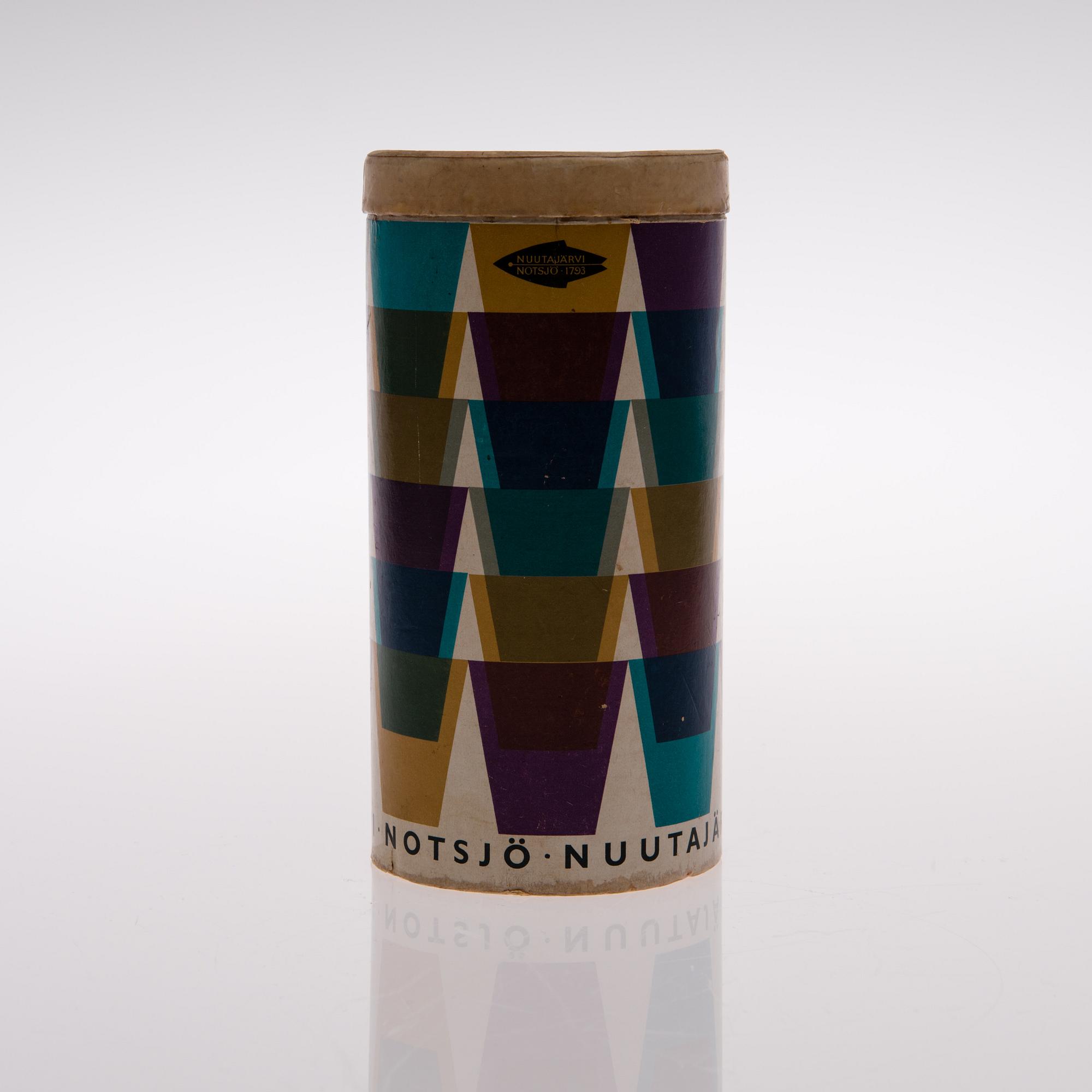 KAJ FRANCK, GLASS, 7 pcs, "Kartio" 2744, in Toive packaging, Kaj Franck, Notsjö, Finland's middle of the 20th century.