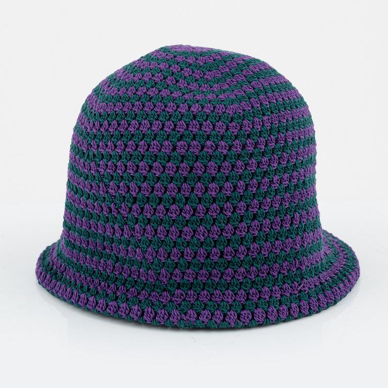 Prada, knitted cotton hat, size S.