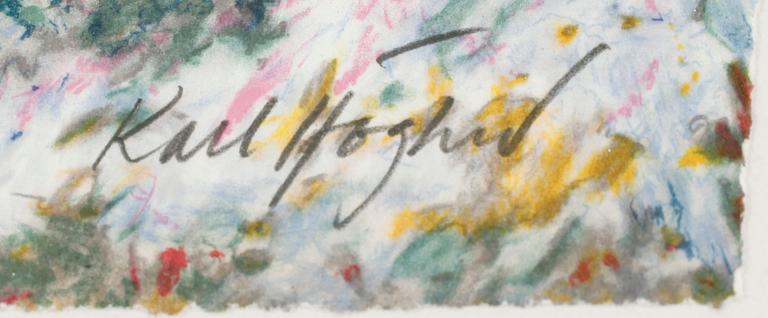 KARL HÖGLUND, färglitografi, signerad, numrerad 157/290.