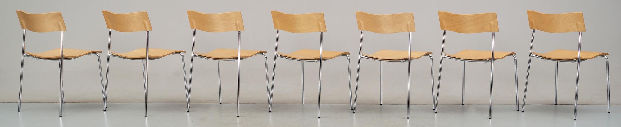 STOLAR, 7st, "Campus", Johannes Foersom o Peter Hiort för Lammhults, 2000-tal.