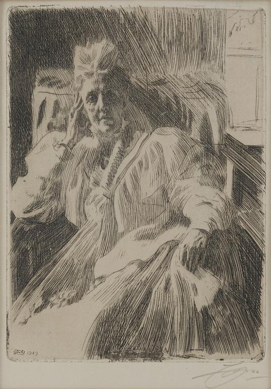 Anders Zorn, "Änkedrottning Sophia".