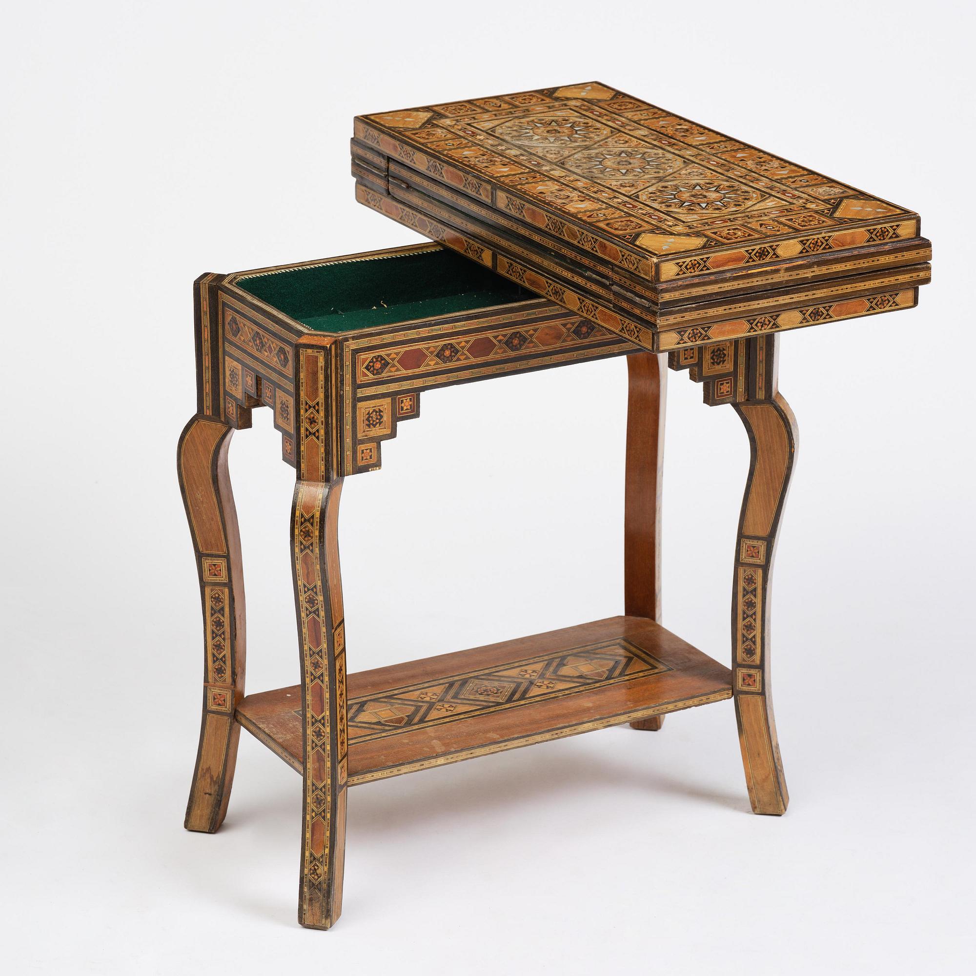 Spelbord, Damaskus Syrien, omkring år 1900.
