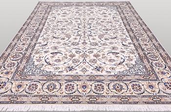 Matta, Nain part silk s.k 9LAA , ca 361 x 255 cm.