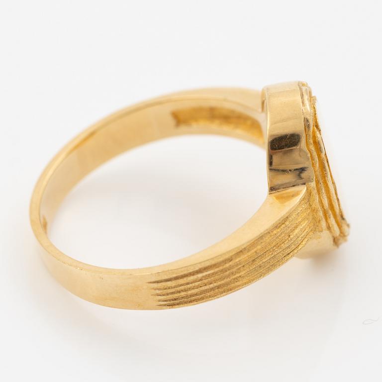 Lapponia, ring 18K guld, Finland 1978.