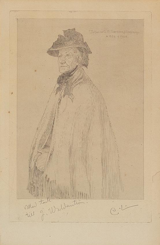 Carl Larsson, "Konstnärens moder".