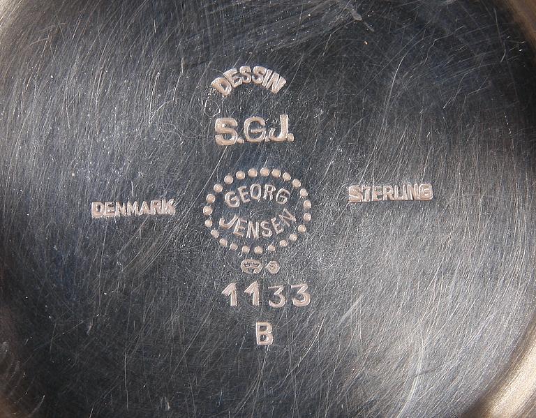 SKÅL och KNIV, silver, Georg Jensen, Danmark, 1900-tal.