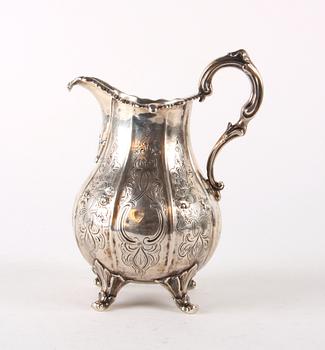 GRÄDDKANNA, silver, nyrokoko, England, 1800-tal.