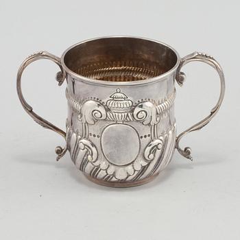 BÄGARE, silver, London, England, 1780-tal. Vikt 280 g.