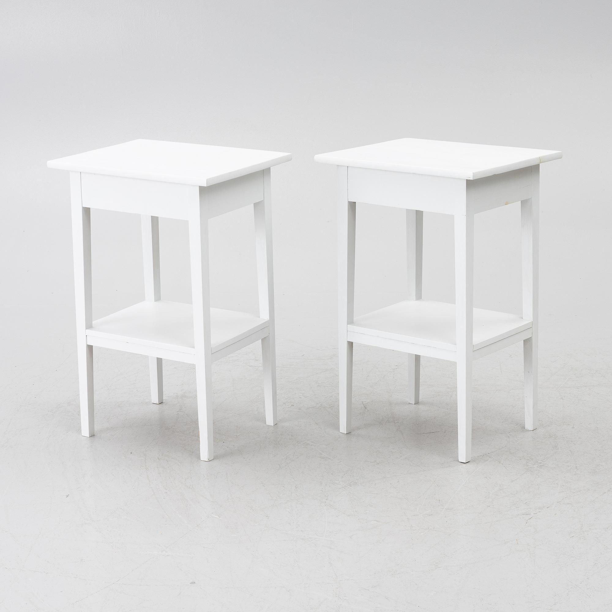 Bedside tables, a pair, 20th century,