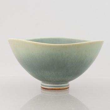 Berndt Friberg, a group of three stoneware bowls and a vase, Gustavsberg Studio.