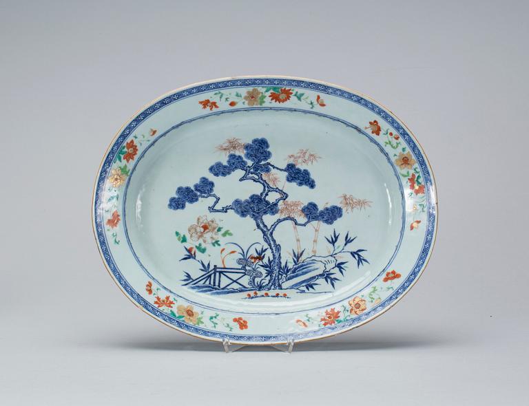 STEKFAT, porslin, Kina, 1700-tal.