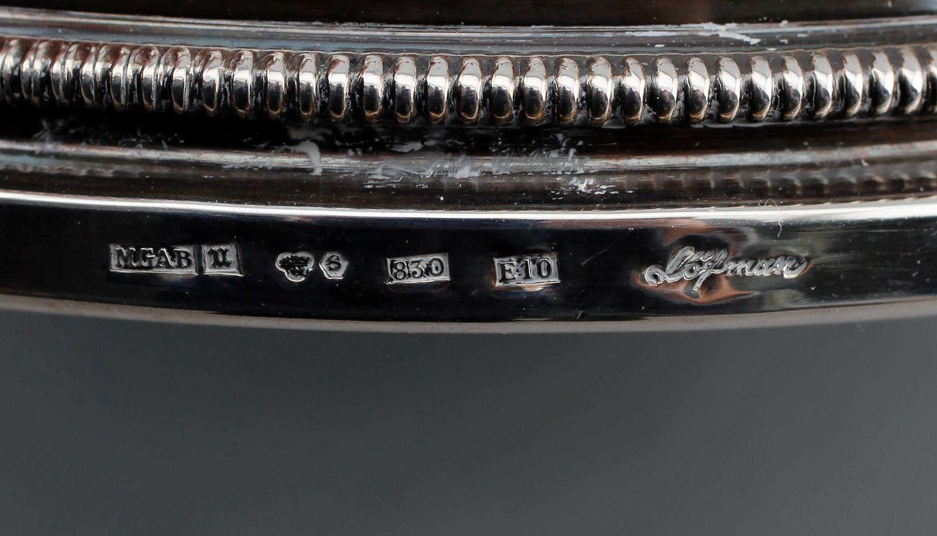 LJUSSTAKAR, 1 par, silver, Eric Löfman, MGAB, Uppsala 1979.