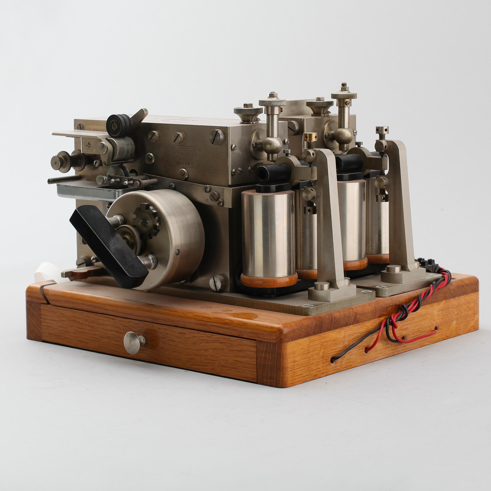 TELEGRAFMASKIN, Stockholms Brandförsvar, LM Ericsson, nr 9213, 1977.