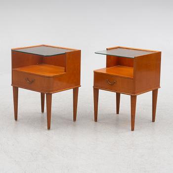 Sängbord, ett par, Swedish Modern, 1940-tal.