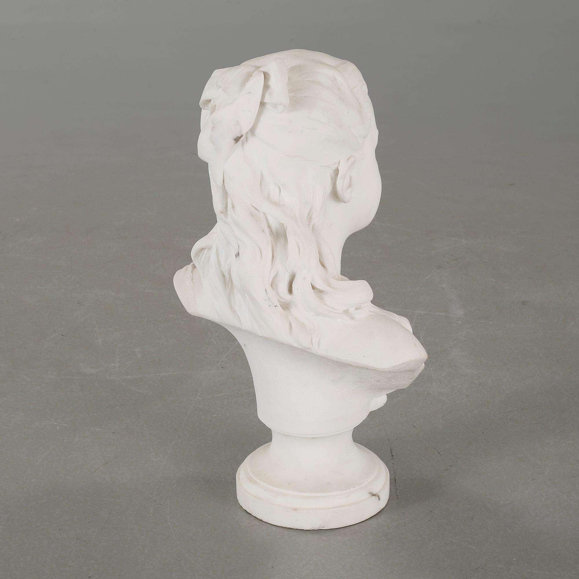 PER HASSELBERG, sculpture, plaster, signed and dated 1882.